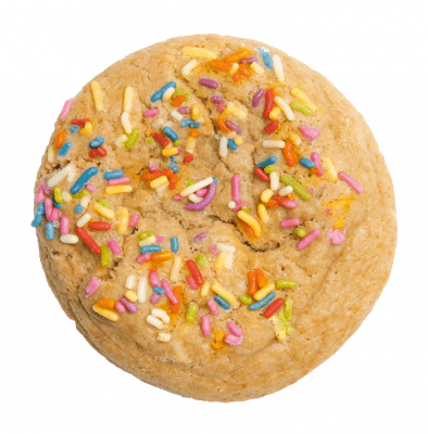 Large Rainbow Sprinkle Sugar Cookie