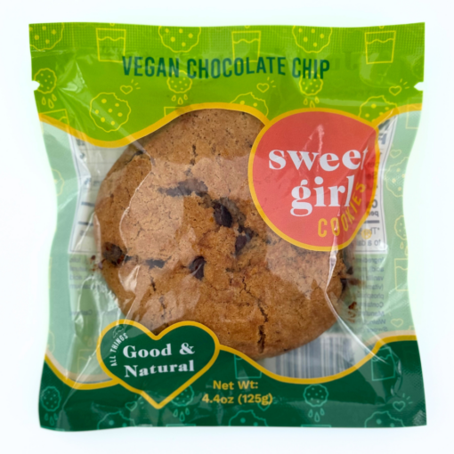 vegan chocolate chip cookie, mail order cookies, individually wrapped, cookie gift baskets